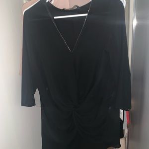 🔥Zara black moroccan blouse